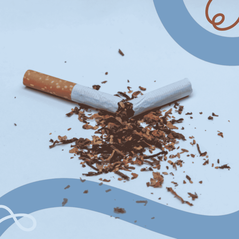 Due sigarette alle erbe medicinali su un tavolo di legno, simbolo delle alternative naturali al fumo tradizionale