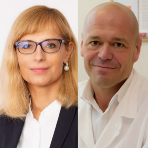 Immagine del dottor Corrado Carbucicchio, Direttore dell’Unità Operativa per il trattamento delle Aritmie Ventricolari del Monzino e Principal Investigator dello studio STRA-MI-VT e La Dott.ssa Barbara Jereczek, Direttrice della Divisione di Radioterapia dello IEO e co-Principal Investigator dello studio