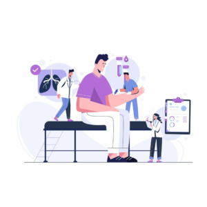 immagine persona che sta facendo i controlli di prevenzione clinica oncologica