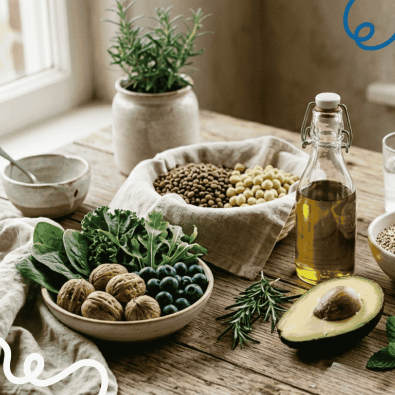 Tavola piena di alimenti salutari